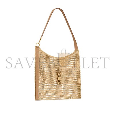 YSL RAFFIA CROCHET TOTE BAG (46*38*2.5cm)